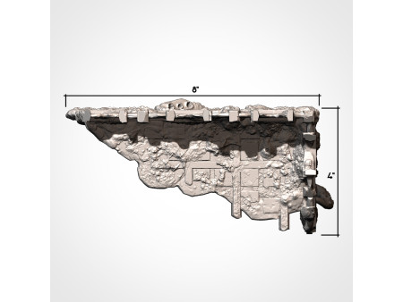 Pack de x12 piezas de ruinas infestadas de ciudad - Conjunto de estructuras para escenografía