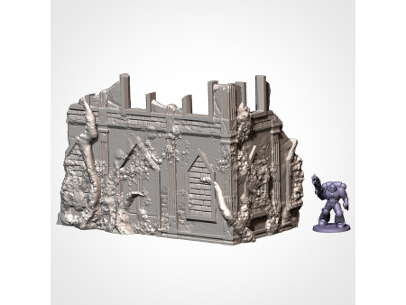 Pack de x12 piezas de ruinas infestadas de ciudad - Conjunto de estructuras para escenografía