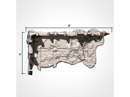 Pack de x12 piezas de ruinas infestadas de ciudad - Conjunto de estructuras para escenografía