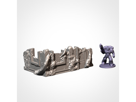 Pack de x12 piezas de ruinas infestadas de ciudad - Conjunto de estructuras para escenografía