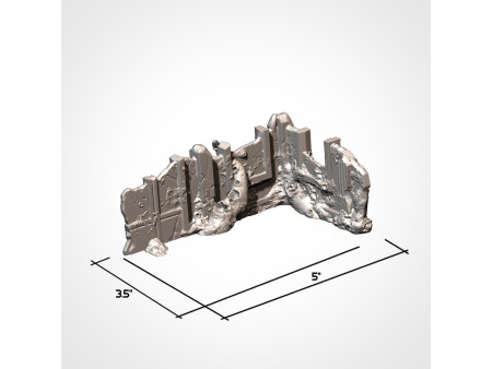 Pack de x12 piezas de ruinas infestadas de ciudad - Conjunto de estructuras para escenografía