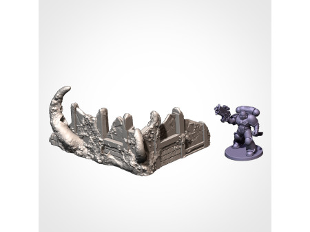 Pack de x12 piezas de ruinas infestadas de ciudad - Conjunto de estructuras para escenografía