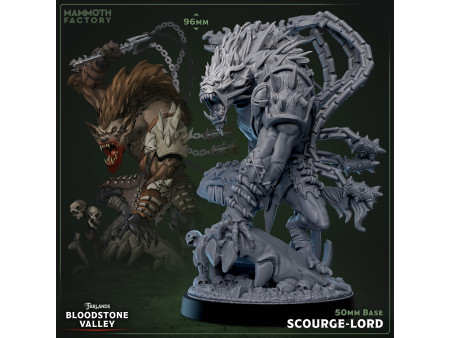 Gnoll señor del azote - Miniatura con peana de 25/50mm