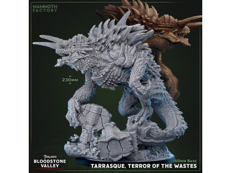 La tarasca, el terror de los baldíos - Miniatura con peana de 150mm