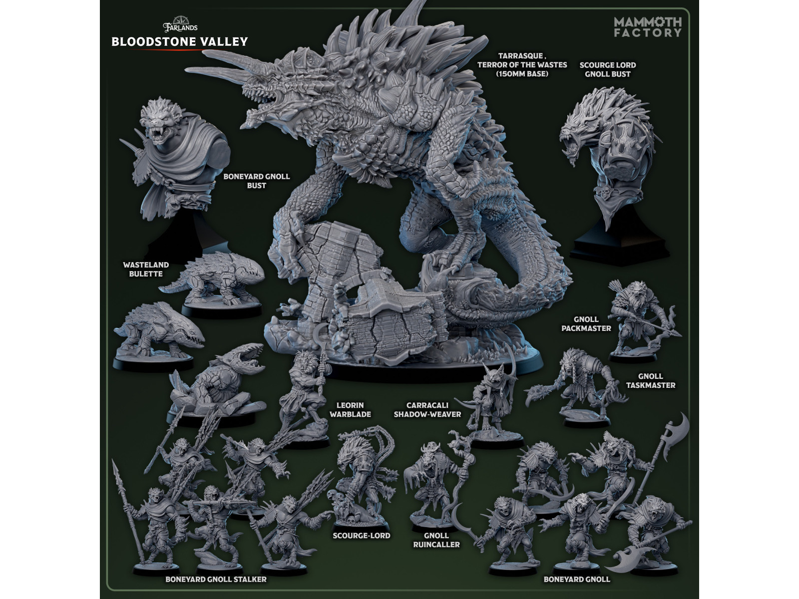 Colección completa Farlands: BloodStone Valley - Set completo de miniaturas