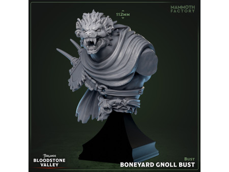 Busto de gnoll de los baldíos  - Escultura para exhibición