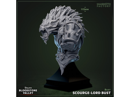 Busto de gnoll señor del azote  - Escultura para exhibición